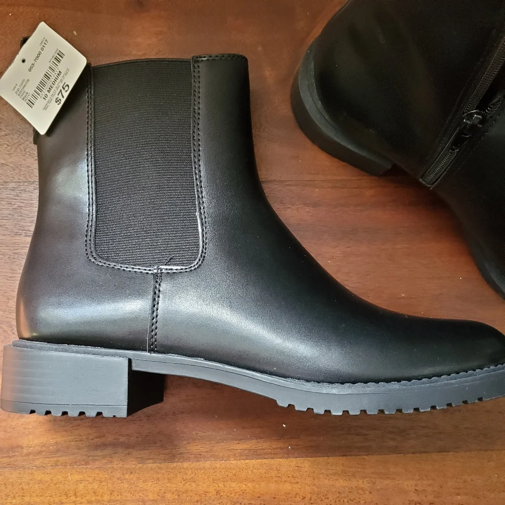 NEW! Worthington Women's WOR FRANZ Black Ankle Boots Size 10 - Picture 9 of 10